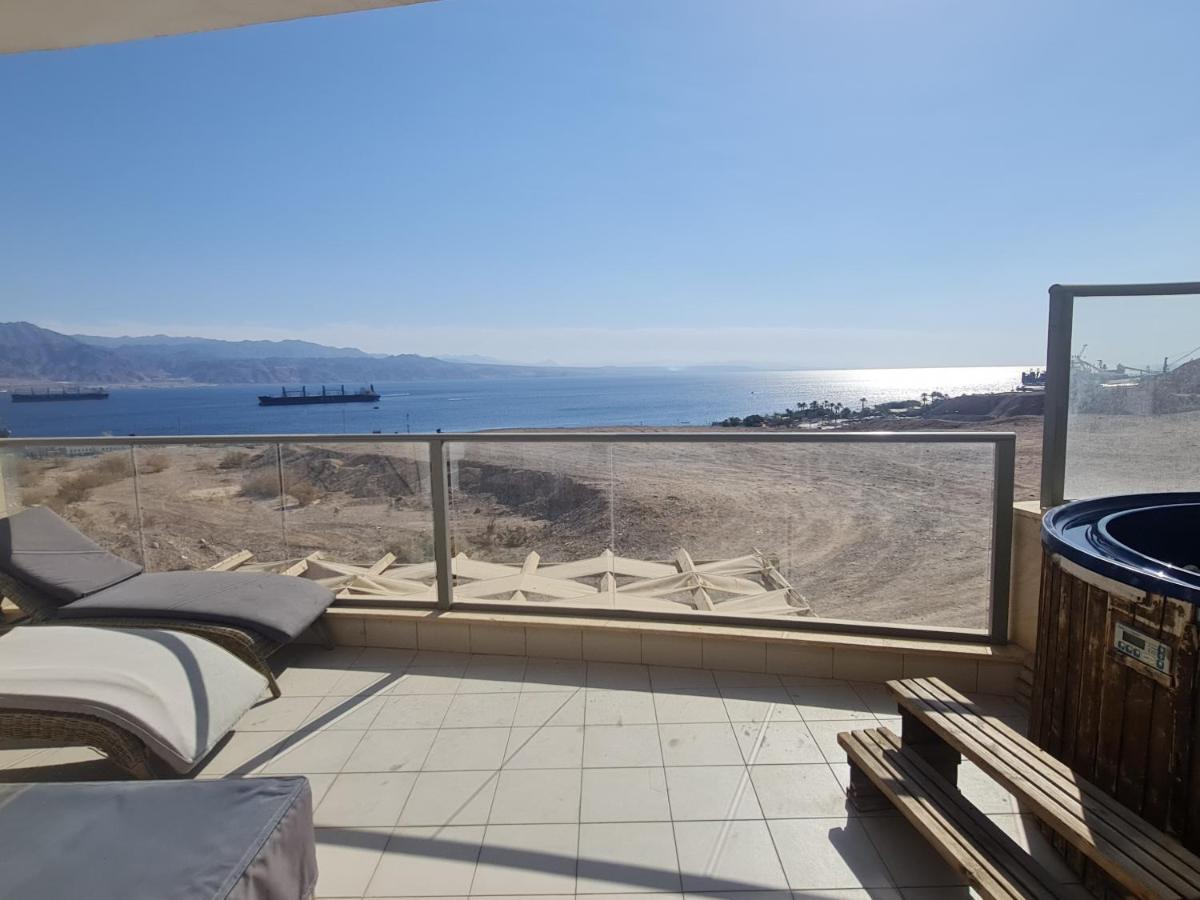 Top-Luxury Exclusive Аpt With Jacuzzi In Front Of The Sea Eilat Luaran gambar